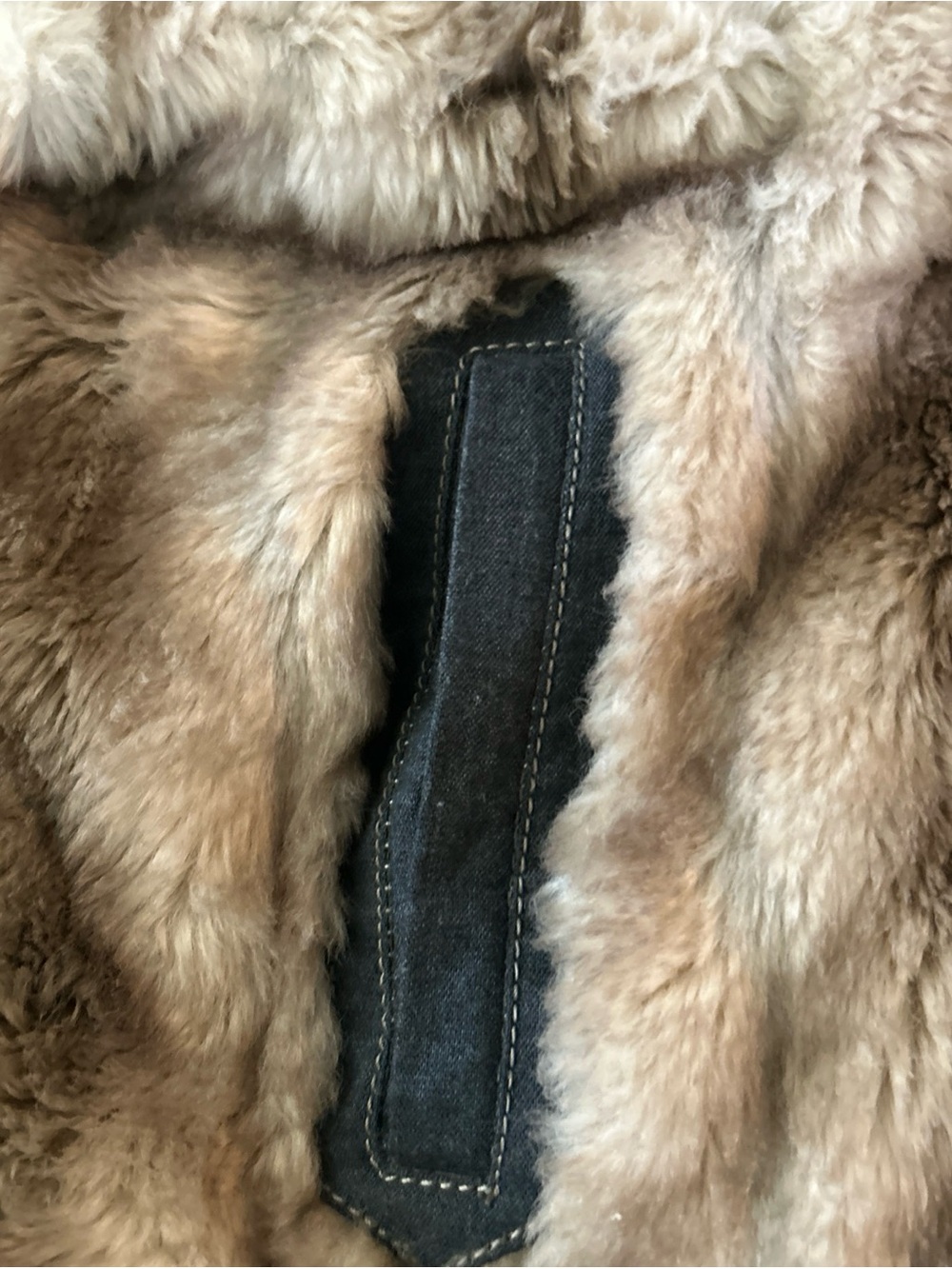 Juicy Couture Medium Cropped Hooded Faux Fur Zip Jacket in Taupe - Picture 5 of 8